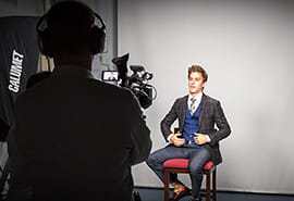 ITFR filming an interview