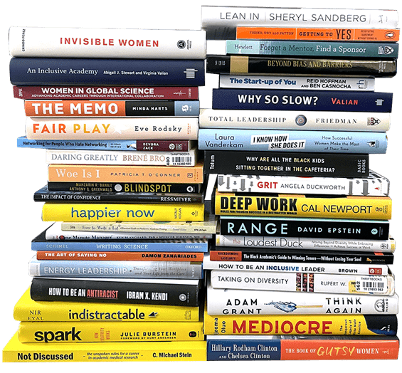 2 stacks of books available in our library