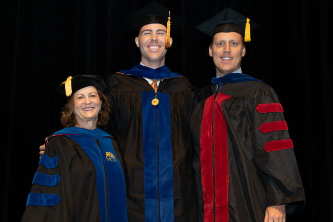 From left to right: Dean Traktman, Jordon Ritchie, Ph.D., Brandon Welch, Ph.D.