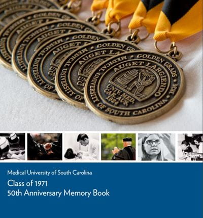 MUSC Alumni Golden Graduate Memory Book Cover 2023