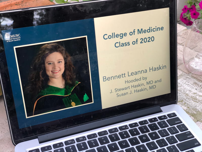 Bennet Haskin's virtual graduation
