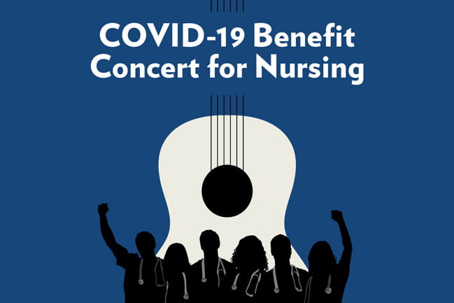 Graphic of COVID-19 Benefit Concert for Nursing