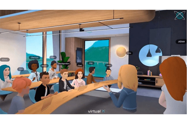 Student avatars learning in a virtual classroom