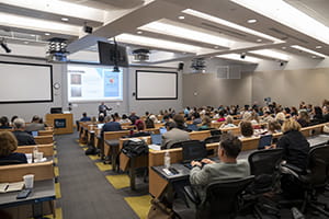 Eddie Watson talks to room of faculty and staff at MUSC