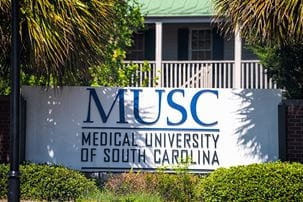 Medical University of South Carolina (MUSC) sign on Cannon Street