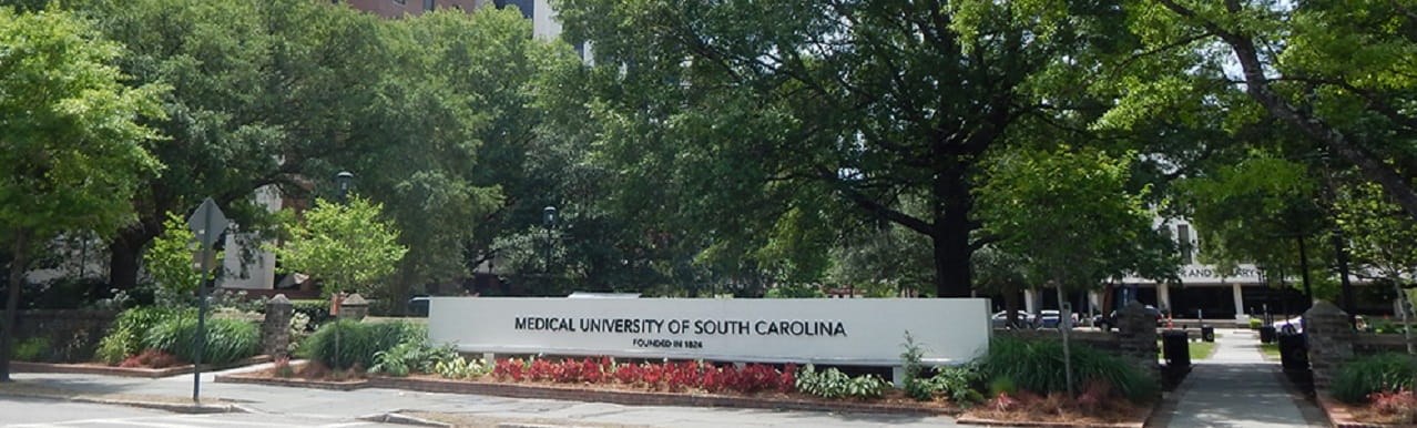 Medical University of South Carolina sign located on the main campus