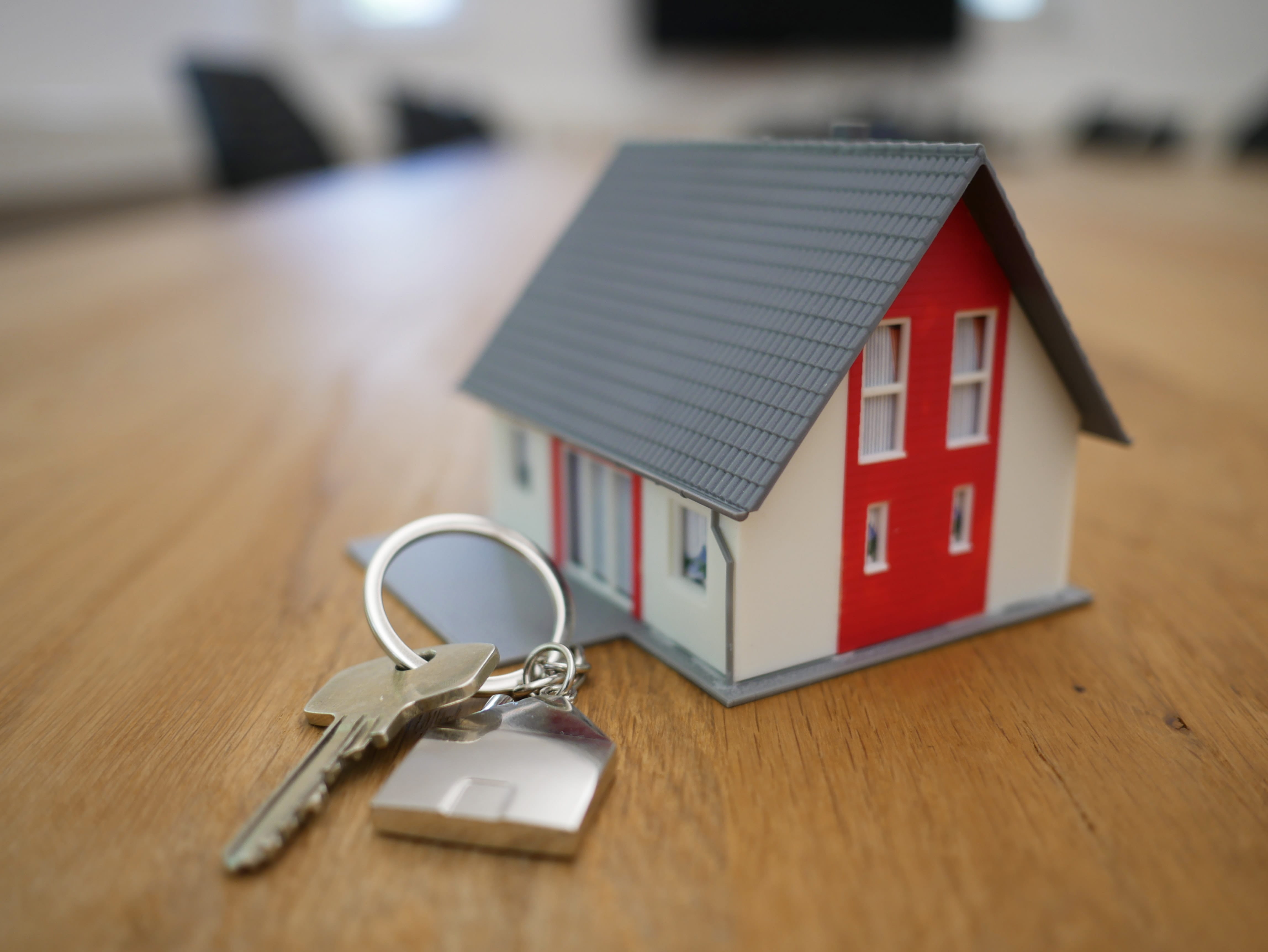 Small house with keys