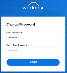 Change password screen workday