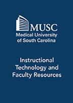 MUSC Instructional Technology and Faculty Resources Staff dark blue background placeholder for photo