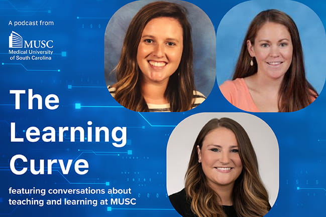 The Learning Curve podcast featuring three faculty members talking about k12 to higher education 
