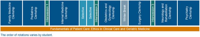 Clinical Curriculum Year 3 Schematic