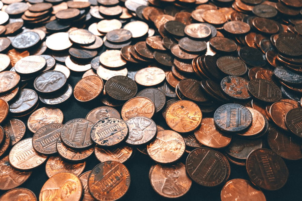 Huge spread of U.S. pennies