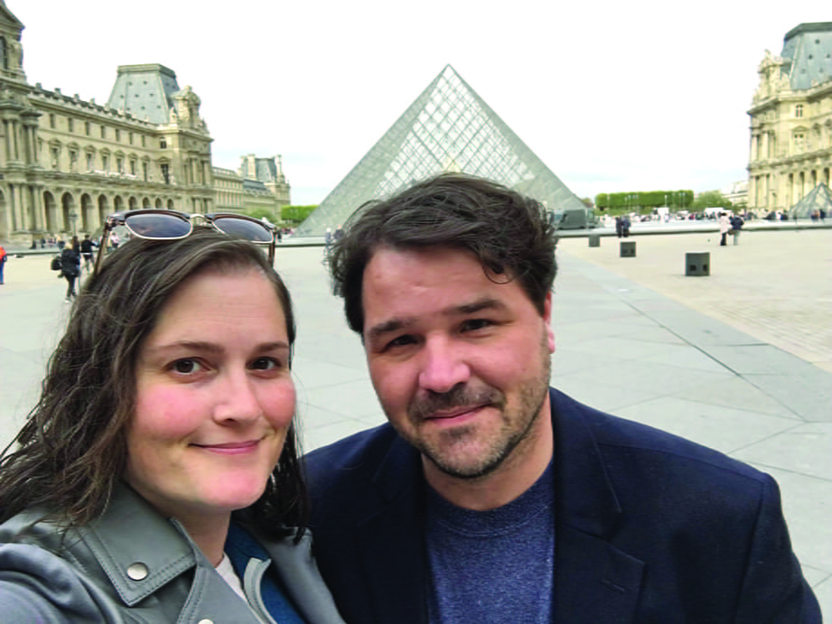 Doctoral student and husband visiting Paris
