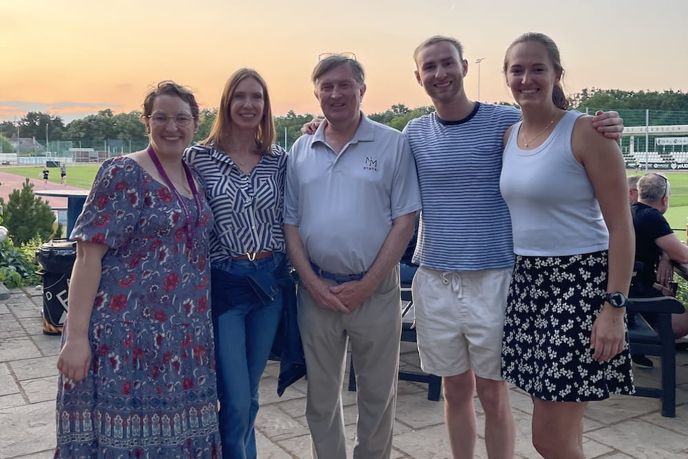 MUSC trainees and faculty who participated in the redox training program in Hungary. (L to R): Kathryn Glorioso, Dr. Danyelle Townsend, Dr. Kenneth Tew, Thomas Dempster, Kathleen Klinzing.